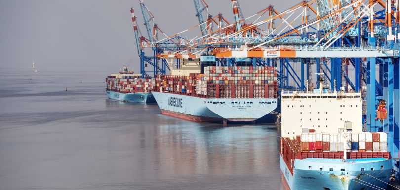 ship and containers