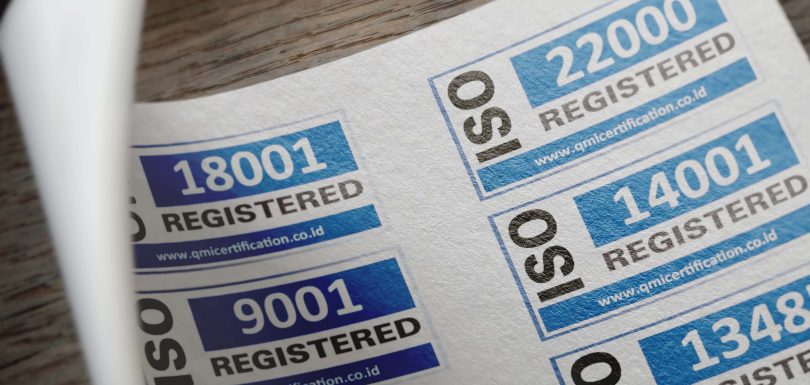 iso certificate stickers
