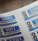 iso certificate stickers