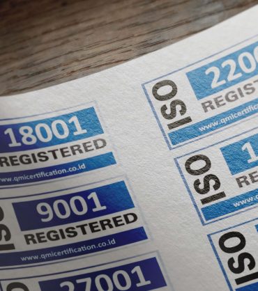 iso certificate stickers