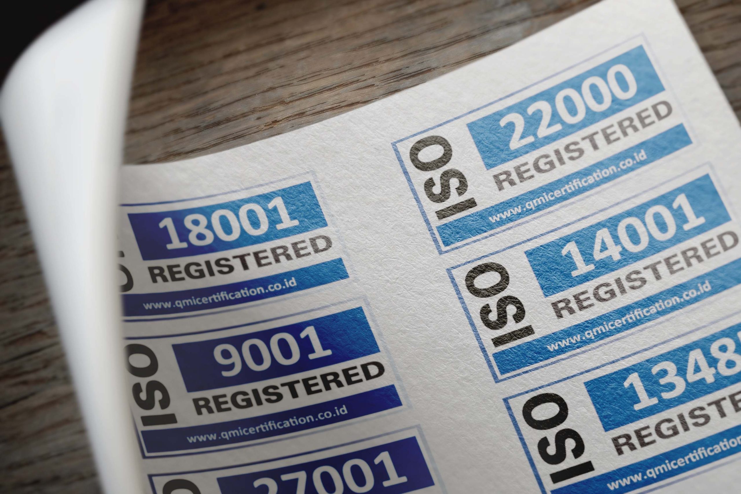 iso certificate stickers
